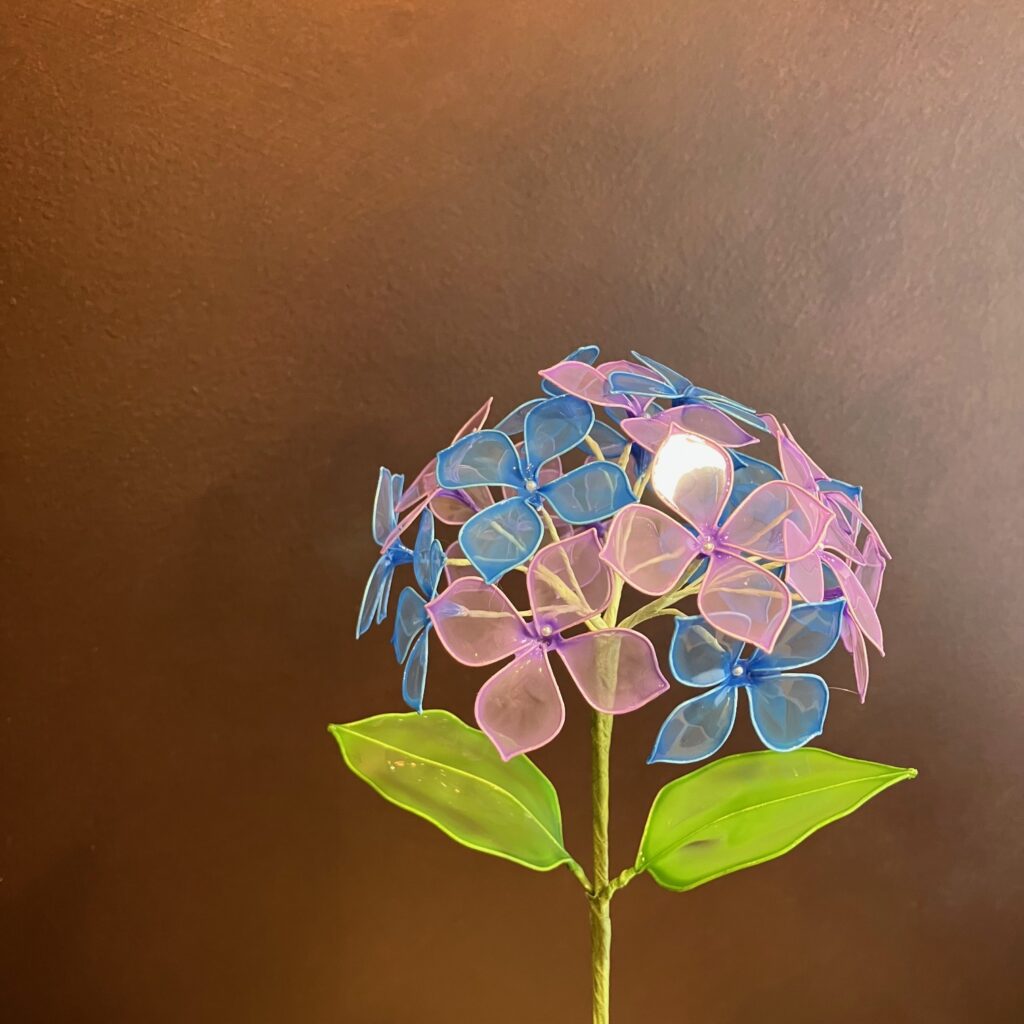 ディップアート 体験レッスン 紫陽花 あじさい